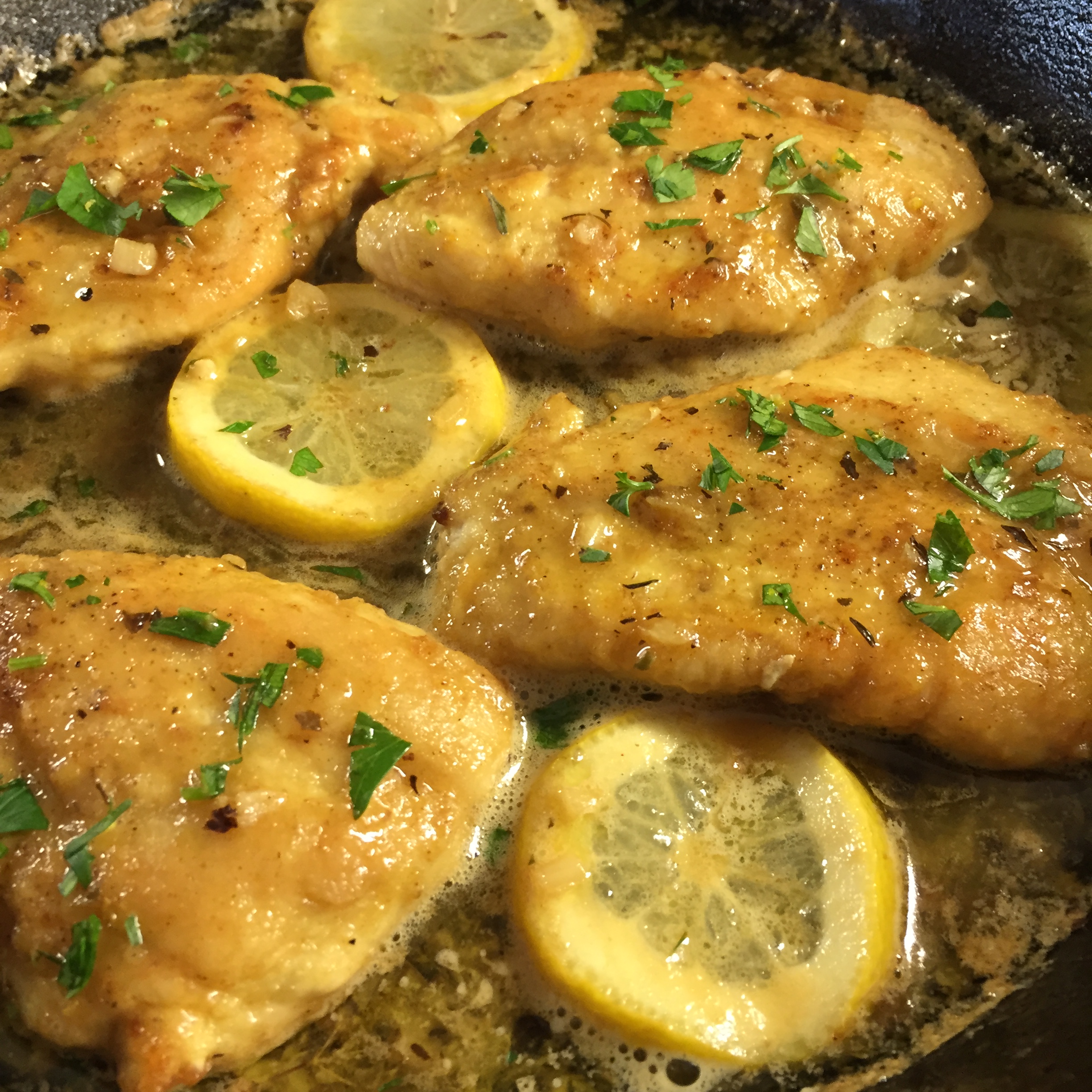 Healthy Lemon Chicken with Honey Garlic Butter Sauce - The ...